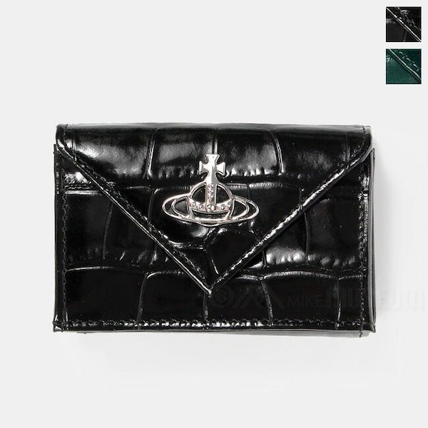 ヴィヴィアンウエストウッド VIVIENNE WESTWOOD 三つ折り財布 CROCODILE ENVELOPE BILLFOLD WITH  POCKET クロコダイルエンベロープビルフォールド