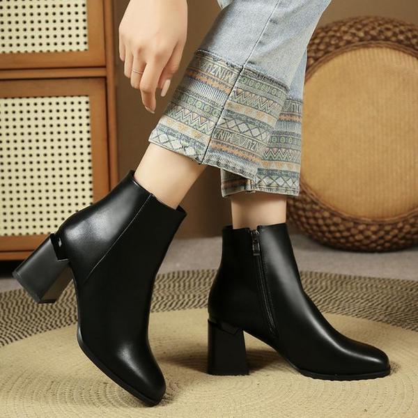 [] 厚底ヒールアンクルブーツ 冬ブーツH488-2162 (S11373058)