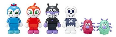 他サイト： バンダイ　BANDAI　それいけ!アンパンマン ブロックラボ ブロックといっしょに遊べるばいきんまんとなかまたちブロックドールセット　バイキンマンブロックドｰルの商品画像