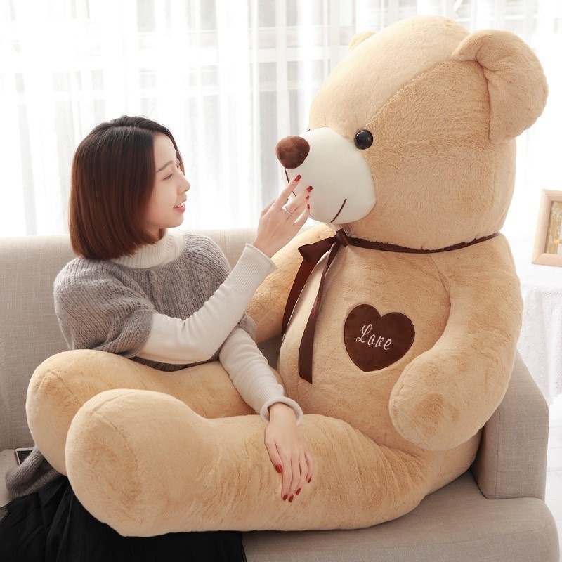 【特別セール品】 テディベア ぬいぐるみ 特大 くま　Big bear stuffed toy　ふわふわ優しい　くまさん 100cm 動物ぬいぐるみ
