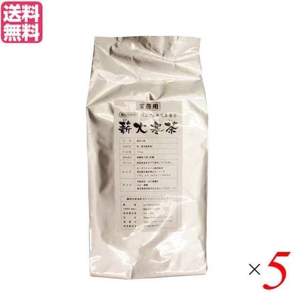 お茶 茶葉 番茶 業務用 オーサワジャパン 川上さんの三年番茶 薪火寒茶 1kg 5個セット