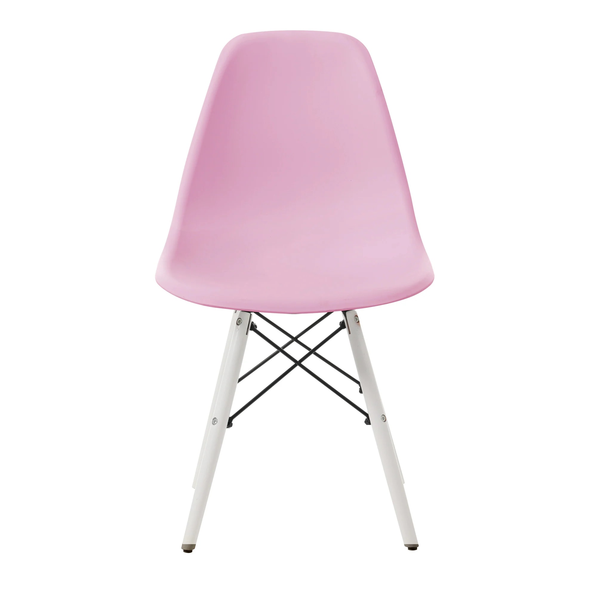 【国内発送】1950【4脚】【ピンク座面＆ホワイト脚】イームズチェア リプロダクト ダイニングチェア ダイニングチェアー イームズチェア DSW eames イームズ チェアー DSW イームズ椅子