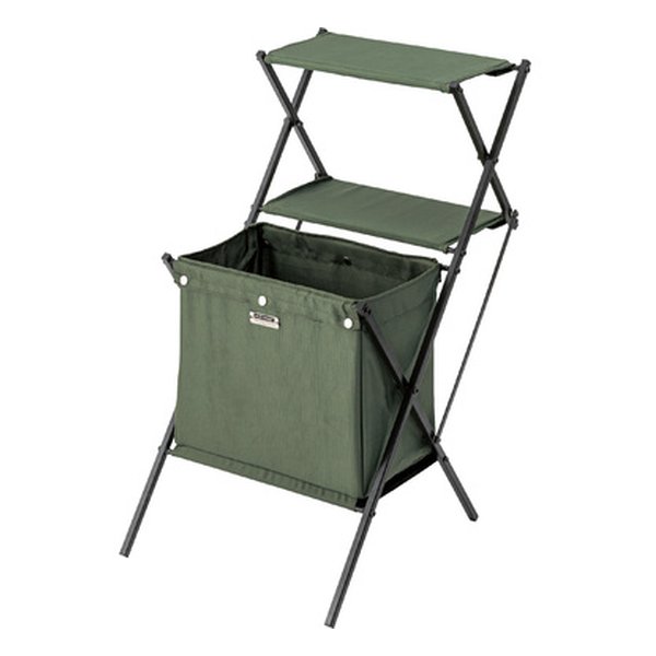 フォールディングマガジンラック グリーン 幅42×奥行き57×高さ77.5cm MIP-99GR