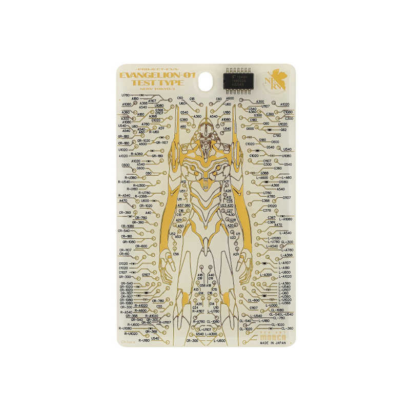 電子技販　IC-CARDケース FLASH 基板アート EVA01 新世紀エヴァンゲリオン WH　IC-120W