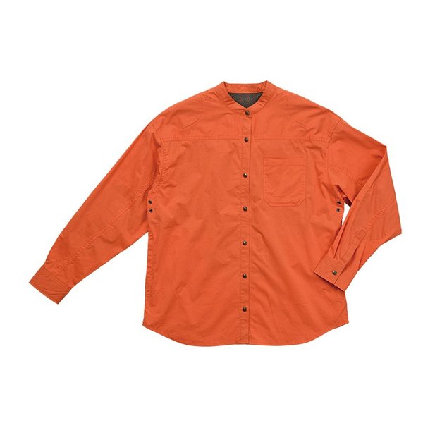 通年 ROJ-118 プロテクションバンドカラーシャツ レディース オレンジ Sサイズ ROJ-118/ORANGE/S