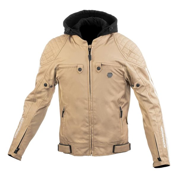 バイク用 プロテクトウインターパーカ ベージュ メンズ Mサイズ JK-614 07-614/BEIGE/M