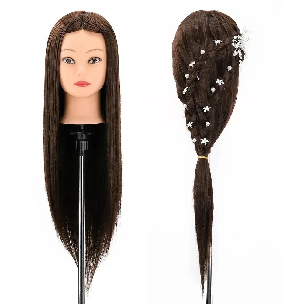 [10 アイテム] マネキンヘッド 美容室サロン 編み込み練習用 練習ウィッグ ヘアアレンジ用マネキ ン 53cm アップウィッグ Neverland 美容師プロ用 Beauty マネキン髪-a01