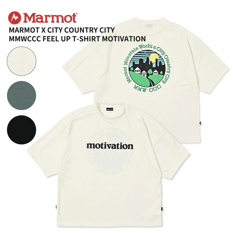 マーモット CITY COUNTRY CITY MMWCCC フィールアップ Tシャツ モチベーション MTSS26MST303CC 吸水速乾 半袖