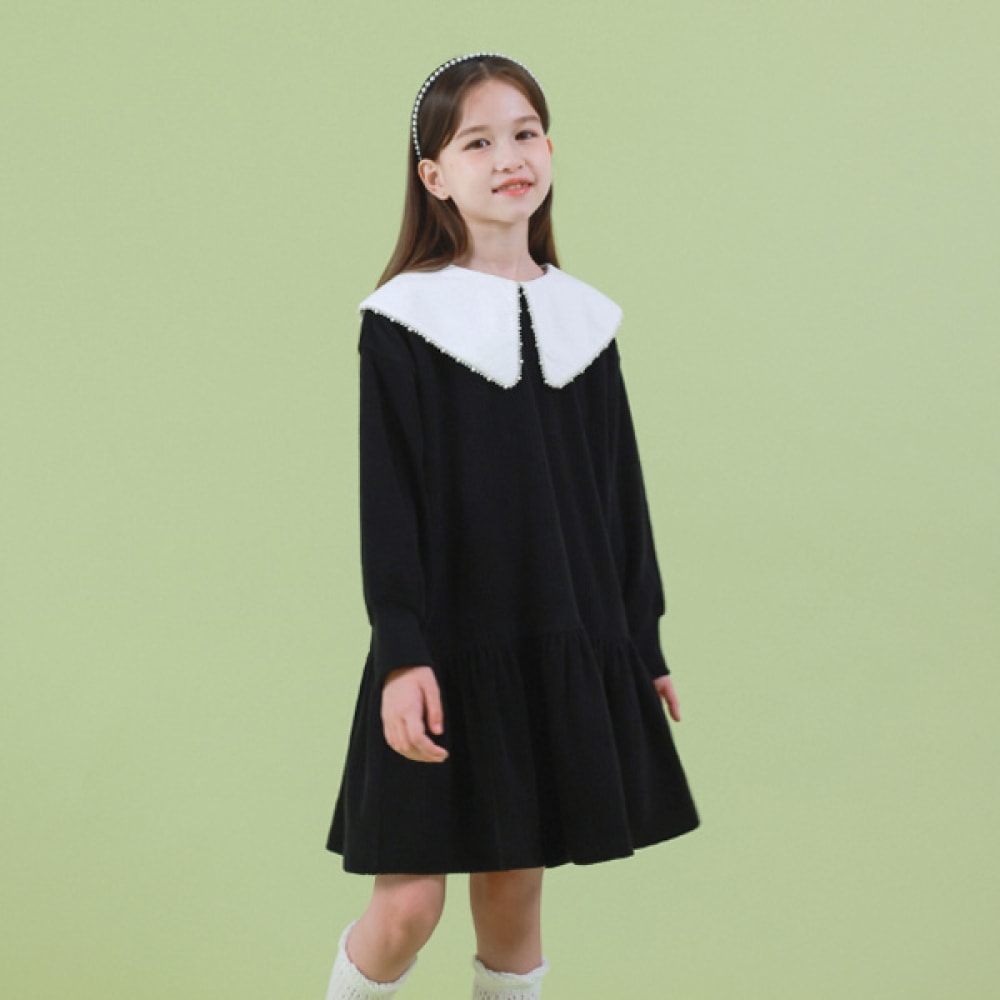 アイラブジェイ A.オールドタイムビッグ襟ワンピース JVFOP81