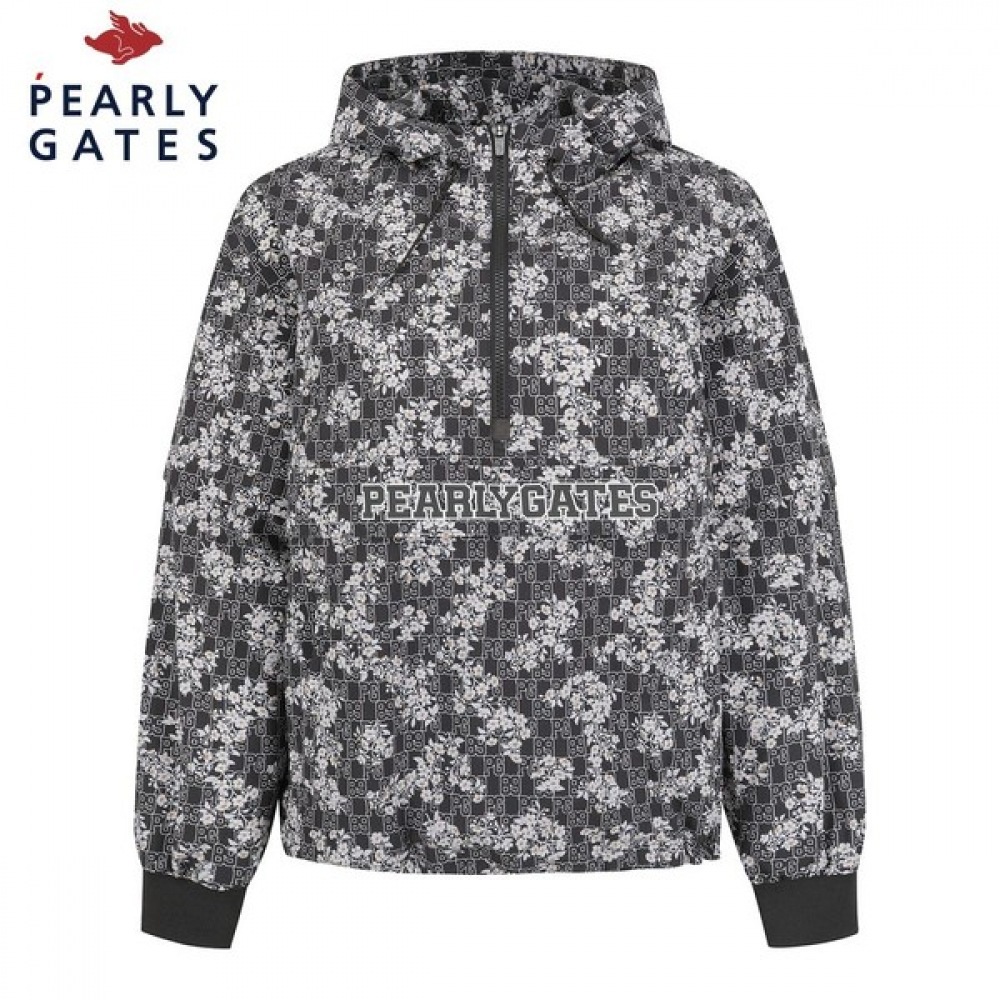 (Paris Gates) シェアードフローラルスリーブ取り外し可能なアノラック