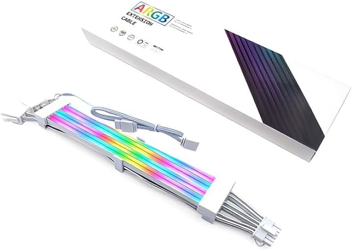 LED ARGB 5v 3pin スリーブケーブル 延長ケーブル 30cm 電源 ゲーミング 12VHPWR 16pin 8pin 変換ケーブル 8pinx316pin