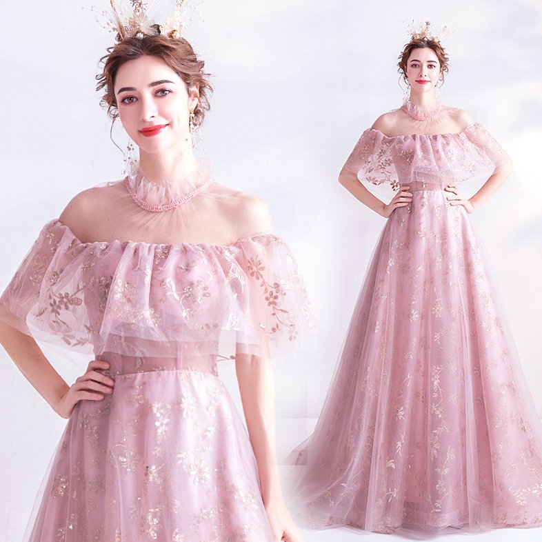 ロングドレス ウェディングドレス イブニングドレス 演奏会 カラードレス 大きいサイズ ドレス ロン