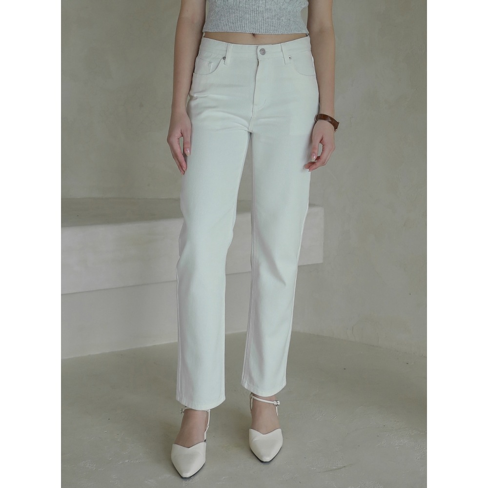 LOSSYROW ロッシーボーイフィットデニムパンツ ホワイト