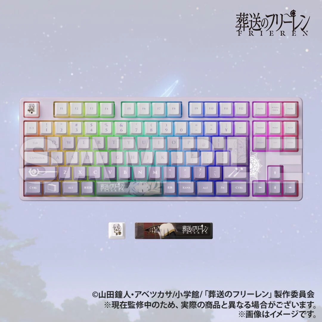 【新品/公式】 葬送のフリーレン AMICIS ゲーミングキーボード 日本語配列 80HE 公式グッズ 公式ライセンス colleize コレイズ アニメ キャラクター グッズ