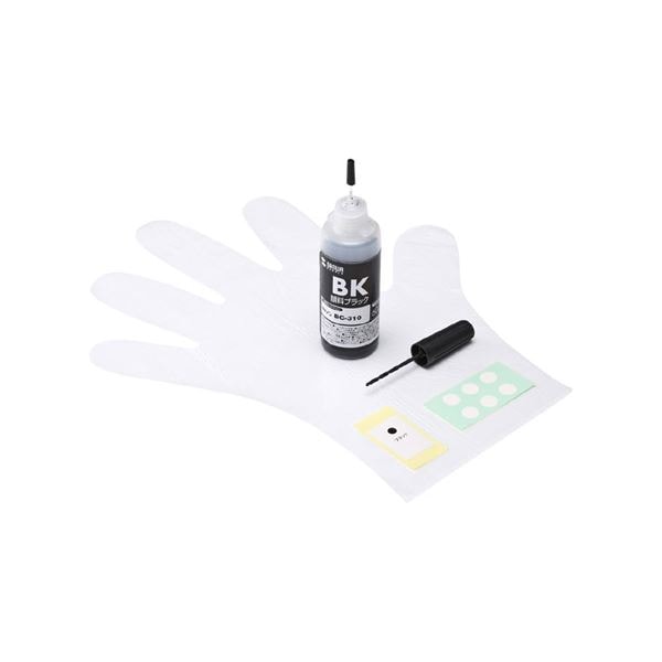 (まとめ)サンワサプライ 詰め替えインクBC-310用 INK-C310B60S(×3セット)