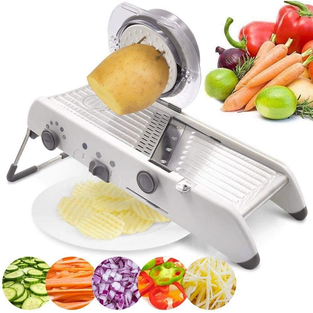野菜キッチンツール 野菜スライサー 手動野菜カッター 調整可能な304を備えたプロのおろし金