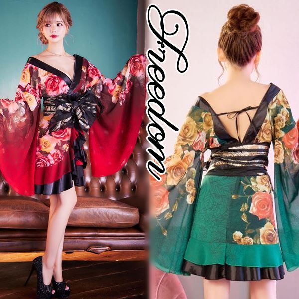 即日発送花魁 着物ドレス セクシー ミニ 着物 ドレス 着物ドレス 着物風ドレス キャバドレス ミニドレス コスプレ 衣装 ダンス キャバ パーティー イベント インスタ 撮影 アイドル 艶やか花 6,039円