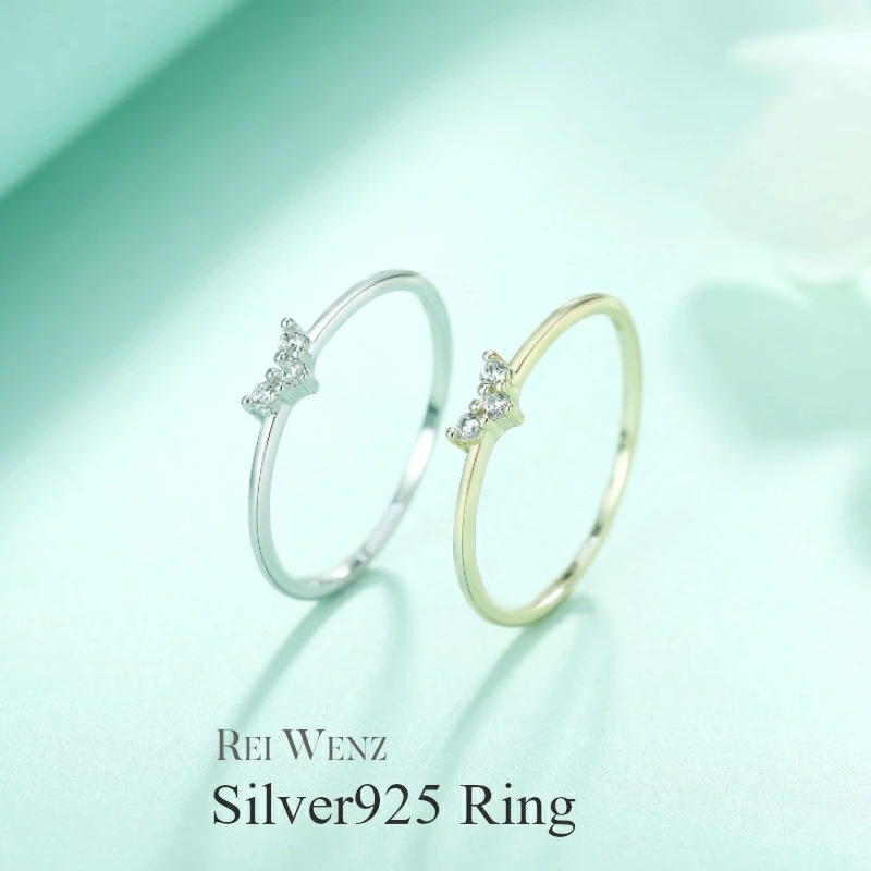 【高品質Silver925】リング 華奢 おしゃれ ソリティアリング 一粒 Silver925 金属アレルギー フリー キュービックジルコニア CZ ラインストーンゴールド プラチナ