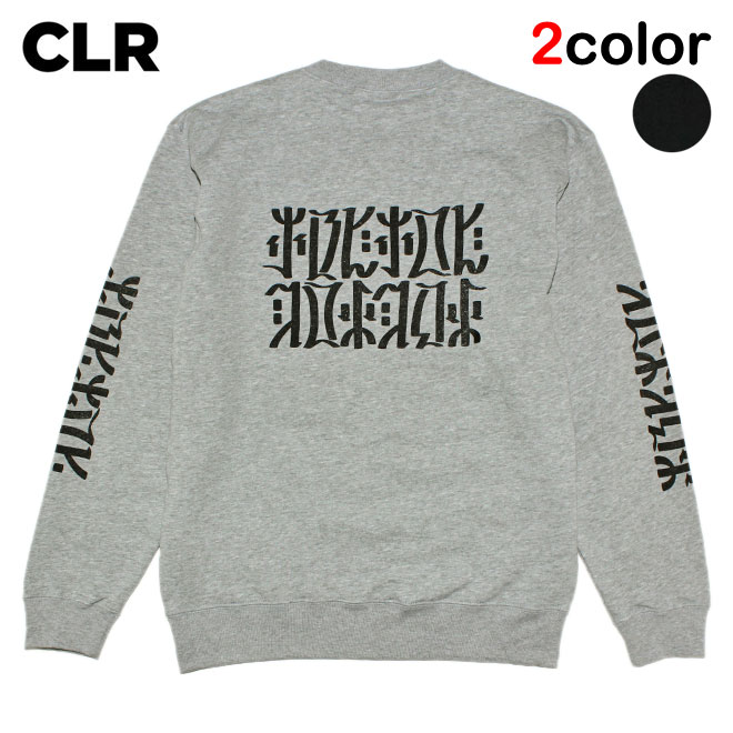 セール シーエルアール スウェット トレーナー メンズ レディース CLR 長袖 クルーネック 丸首 アート グラフィック S-XXL
