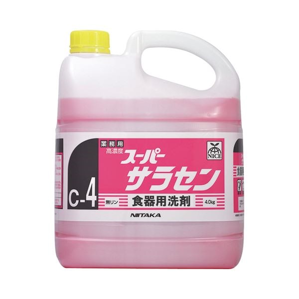 （まとめ） ニイタカ スーパーサラセン 4K（C-4） 業務用 4kg 1本 [x5セット]