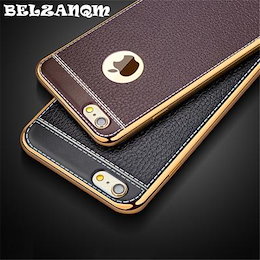 iPhone アイフォン 6 case 5 5s se TPUレザー カバー 穀物豪華メッキ携帯電話ケース iPhone アイフォン x case 6 6s 7 8