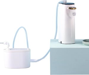 ポータブル給湯器 電気温水器 110V小型電気温水器 25℃~100℃調節可 電気温水ヒーター 大容量 電気給湯器 取り付けやすい 住宅向け キッチン・洗面台に適用 (水タンク付き1)