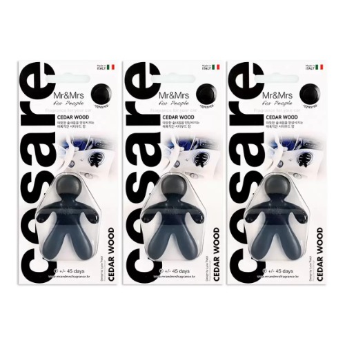 ミスター ミセスチェサレ車用香り - ブラックx3香りの良い車の引き出しのワードローブのトイレのインテリア小道具