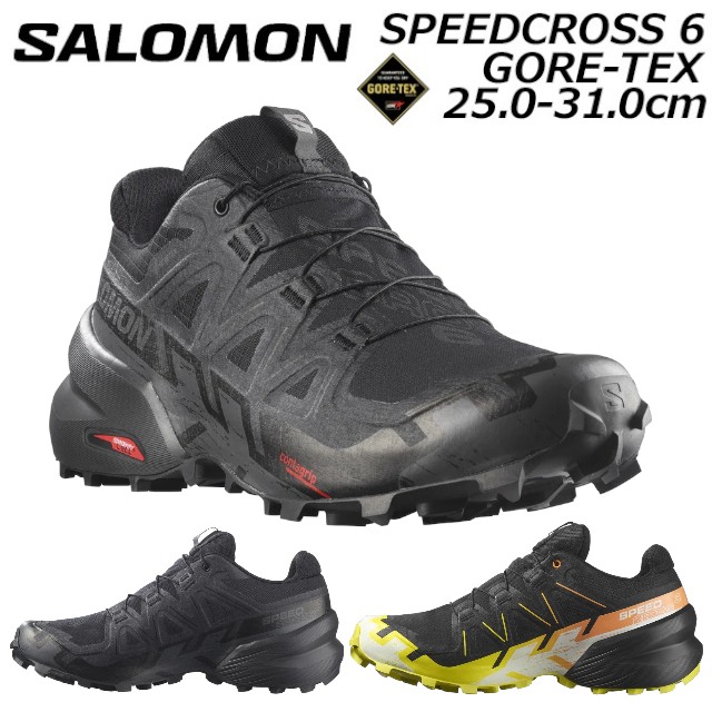 サロモン SALOMON 417386 474654 SPEEDCROSS 6 GORE-TEX 男性用トレイルランニングシューズ メンズ 靴
