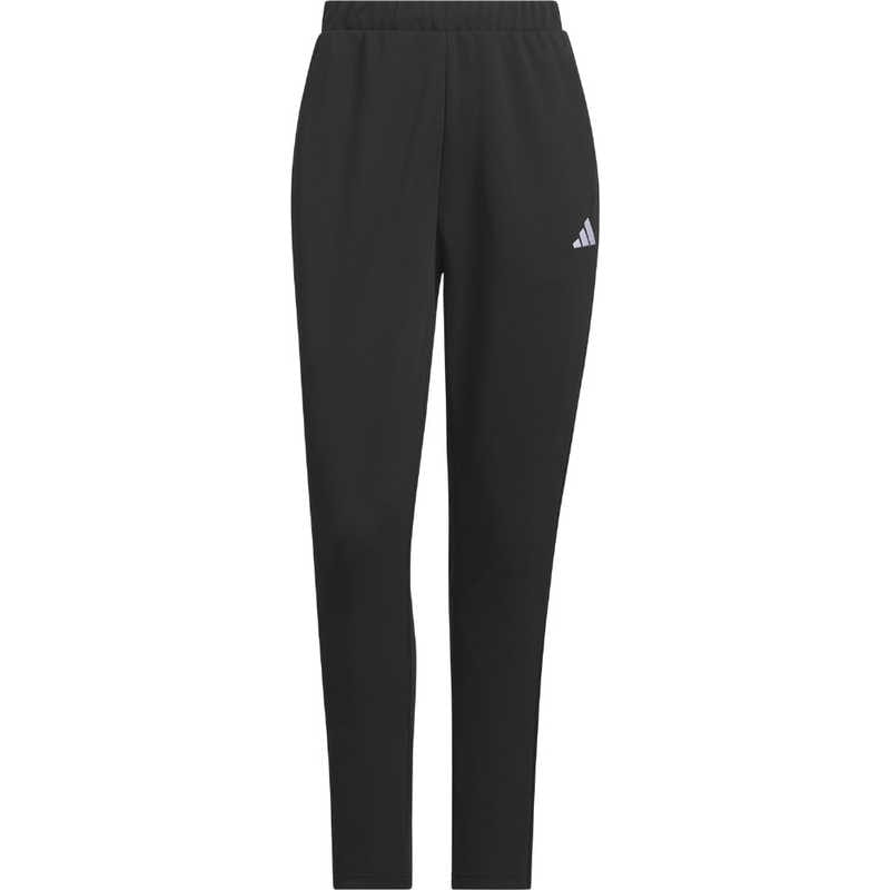 アディダス　レディース スリーストライプス レギュラーフィット ダブルニット トラックパンツ ［レディース /Lサイズ］ ブラック×ブラック 【返品交換不可】