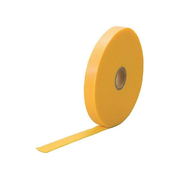 （まとめ）マジックケーブルロールタイ 幅15mmx長さ10m 黄 TRMGTP-15Y 1巻[x3]