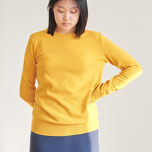 限定SALE!!韓国ファッション基本カシミヤラウンド女子長袖ニット