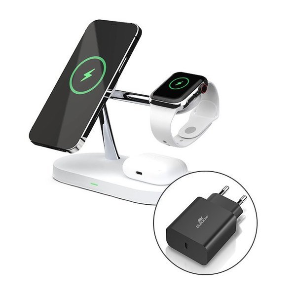 (ゴブギ) ゴブギ 5in1 マックセーフ 互換 15W 高速ワイヤレス充電ステーション