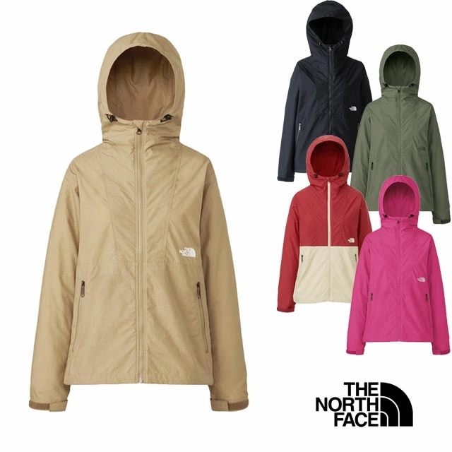 ザ・ノース・フェイス アウター レディース NPW72230 コンパクトジャケット 撥水 マウンテンパーカー フード ウィンドブレーカー 長袖 トップス 防寒 上着 携帯 収納袋付き アウトドア キャ