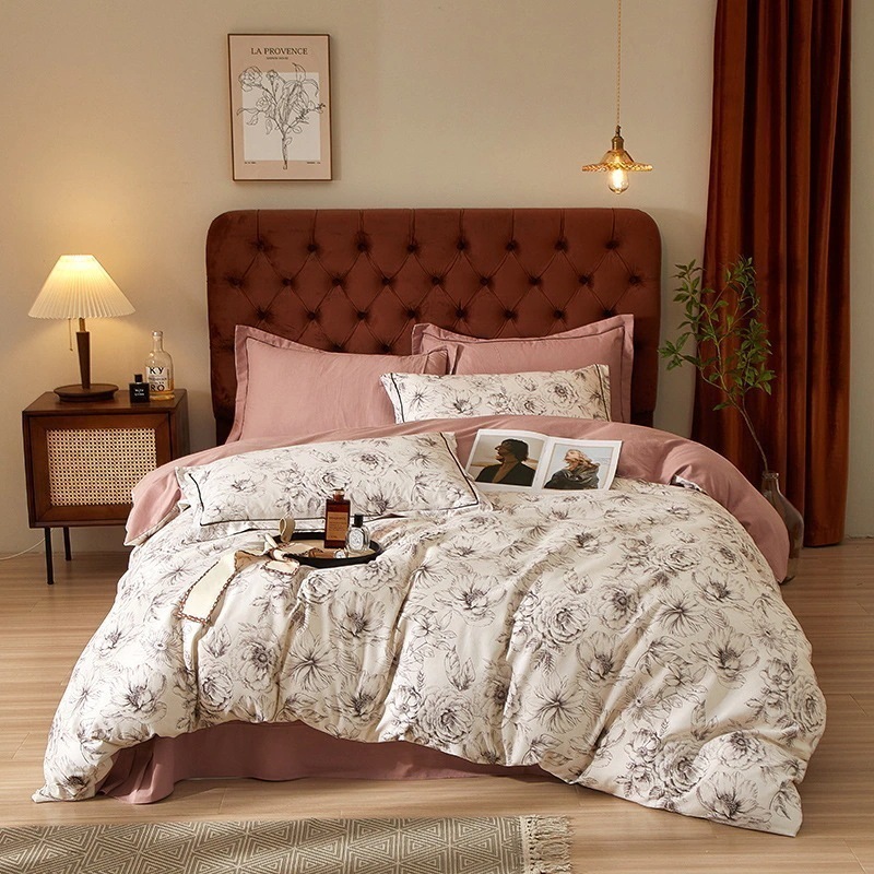 コットンエコ起毛4点セット純綿増厚ベッドシーツ掛け布団カバー秋冬寝具 6,970円