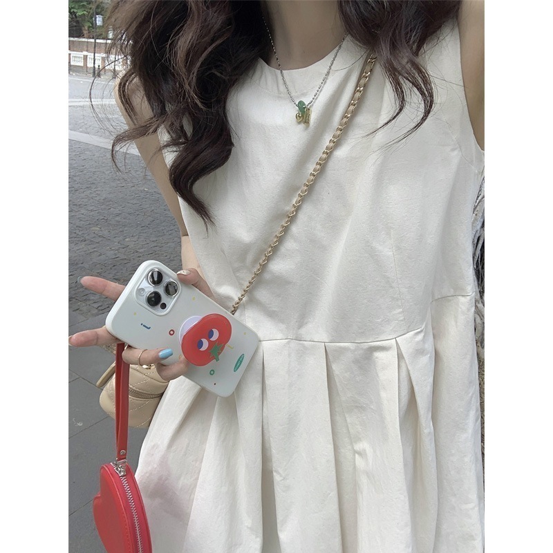 フランスの初恋ドレス女性 5 新しい夏ティーブレイクプチノースリーブベストドレス気質スリムスカート