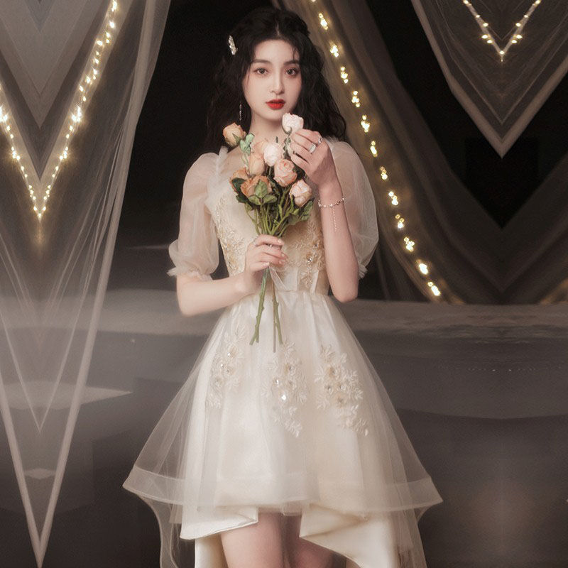 ホスト 誕生日 イブニングドレス 女性 2025年 シャンパンカラー 通常着用 気質ドレス 妖精 母の日 母の日-0007663 4,811円