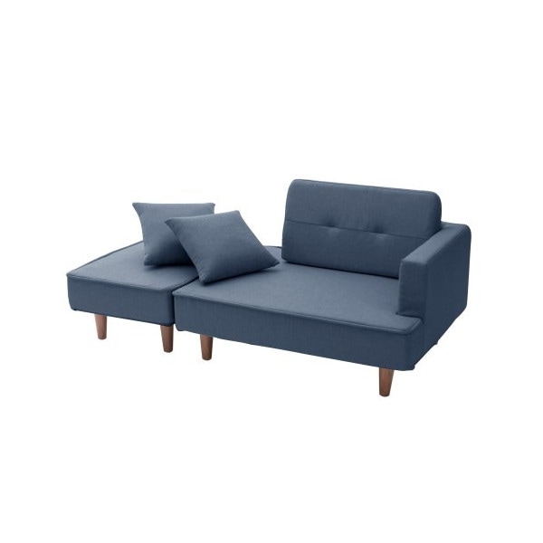 CELLUTANE NAP カウチソファ インディゴブルー 日本製 座面ポケットコイル 二人掛け A969p-626BL メーカー直送