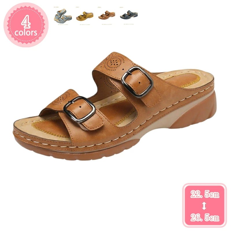 777円OFFクーポン レディースサンダル ウェッジソール ミュール レデイース ヒール おしゃれ 痛くない 歩きやすい 疲れない コンフォートサンダル クッション性 夏用 黒 美脚 脚長効果 カジュ