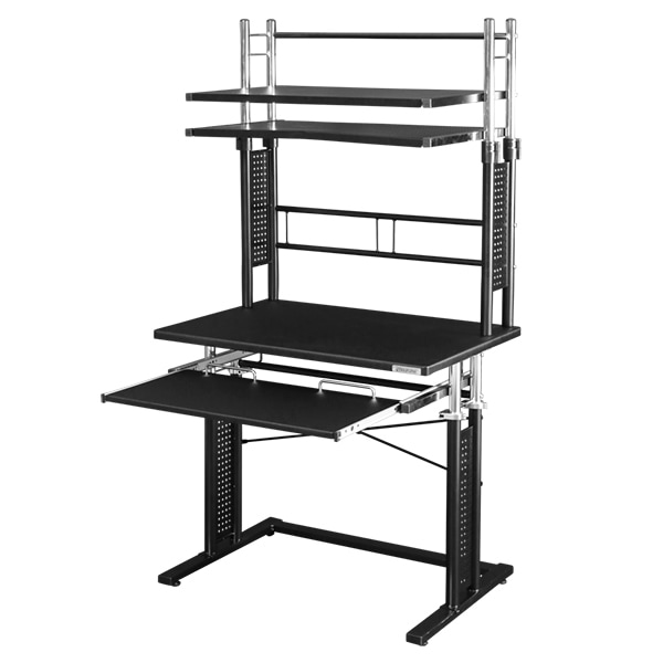 Bauhutte バウヒュッテ BHD-750PRM 昇降式パソコンラック ブラック メーカー直送