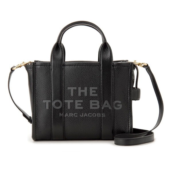 マークジェイコブス トートバッグ ブラック H009L01SP21 001 THE LEATHER TOTE BAG SMALL TOTE BLACK 並行輸入品