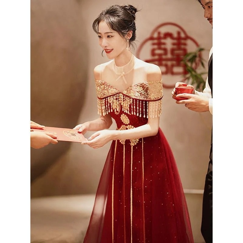 【2枚購入で 3oo円OFF】スーツ花嫁2025夏の薄いシンで雰囲気のドレススカートスカート女性航空
