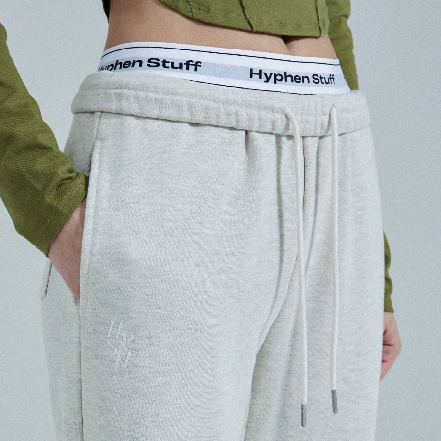 Folding Band Sweat Pants[MELANGE OATMEAL]