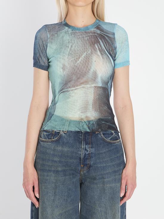 JEAN PAUL GAULTIER Women Tops W TO313 BLUE
