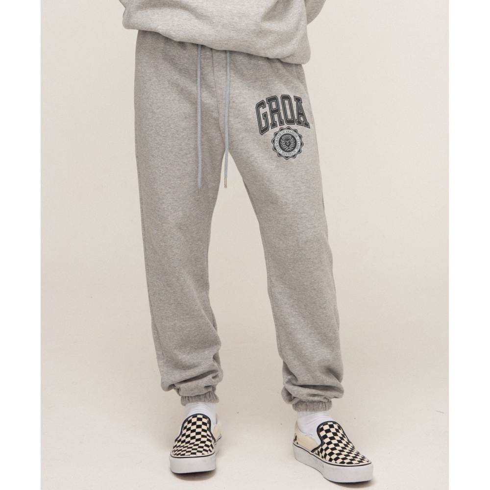 GRAVER [ユニセックス] GROA ロゴクラシックハートスウェットジョガーパンツ_グレー