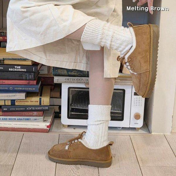 女性用冬の毛皮の靴 短靴 スニーカー S69