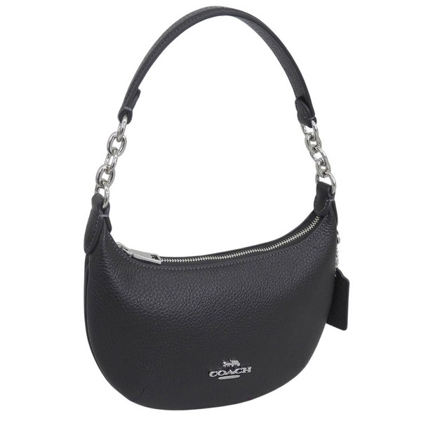 コーチ バッグ レディース ハンドバッグ アウトレット レザー ブラック MIN PYTN PBBL CEL08SVBK COACH