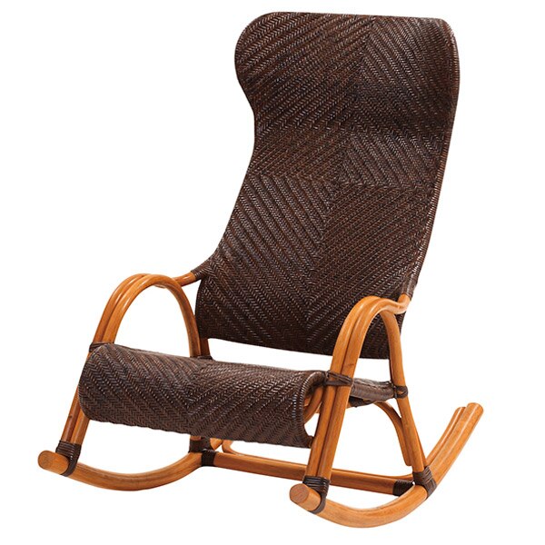 籐 ロッキングチェア ラタン家具 Handmade 座面高42cm