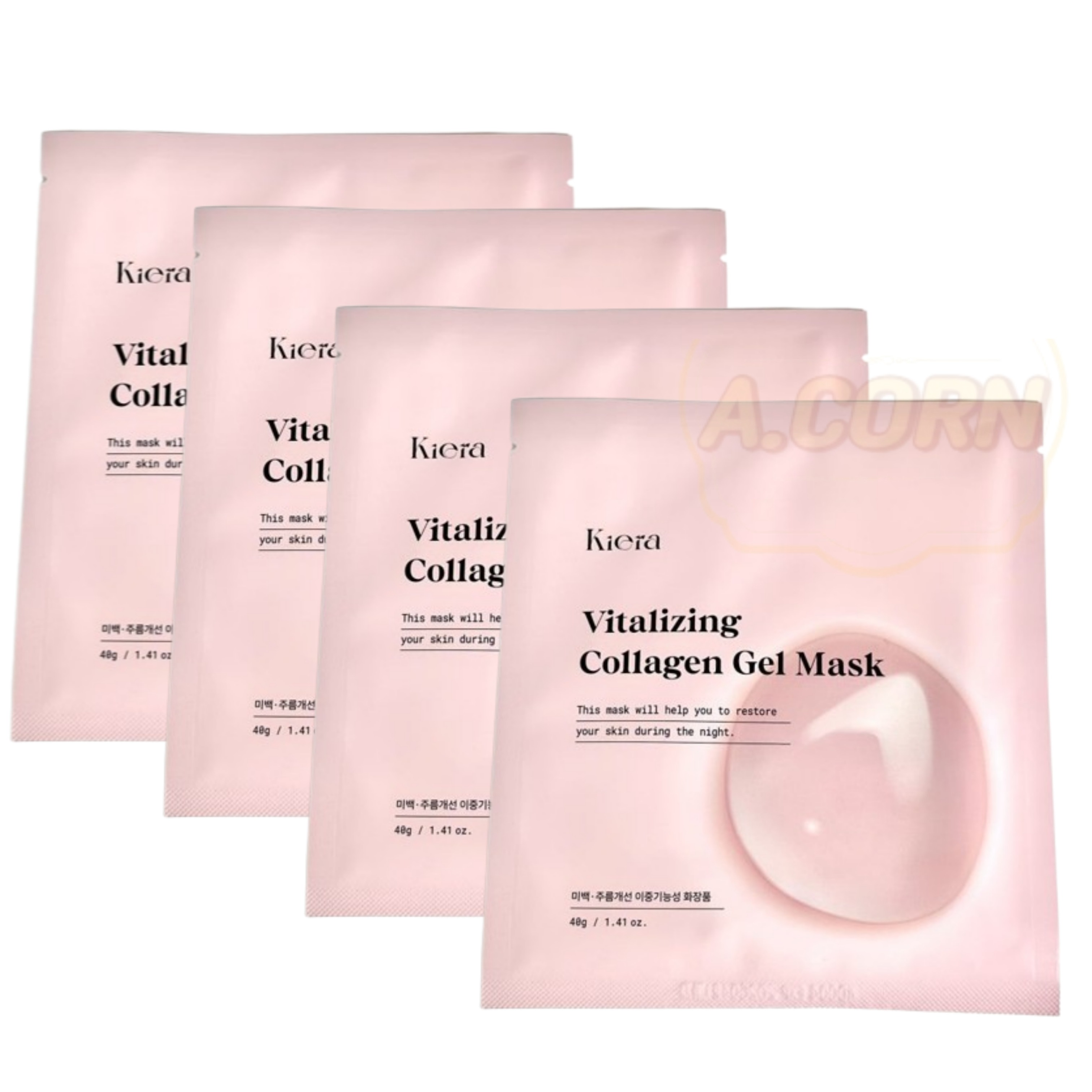 [4枚]バイタライジングコラーゲンゲルマスクパック/コラーゲンパック/シートマスク/Urishop pick