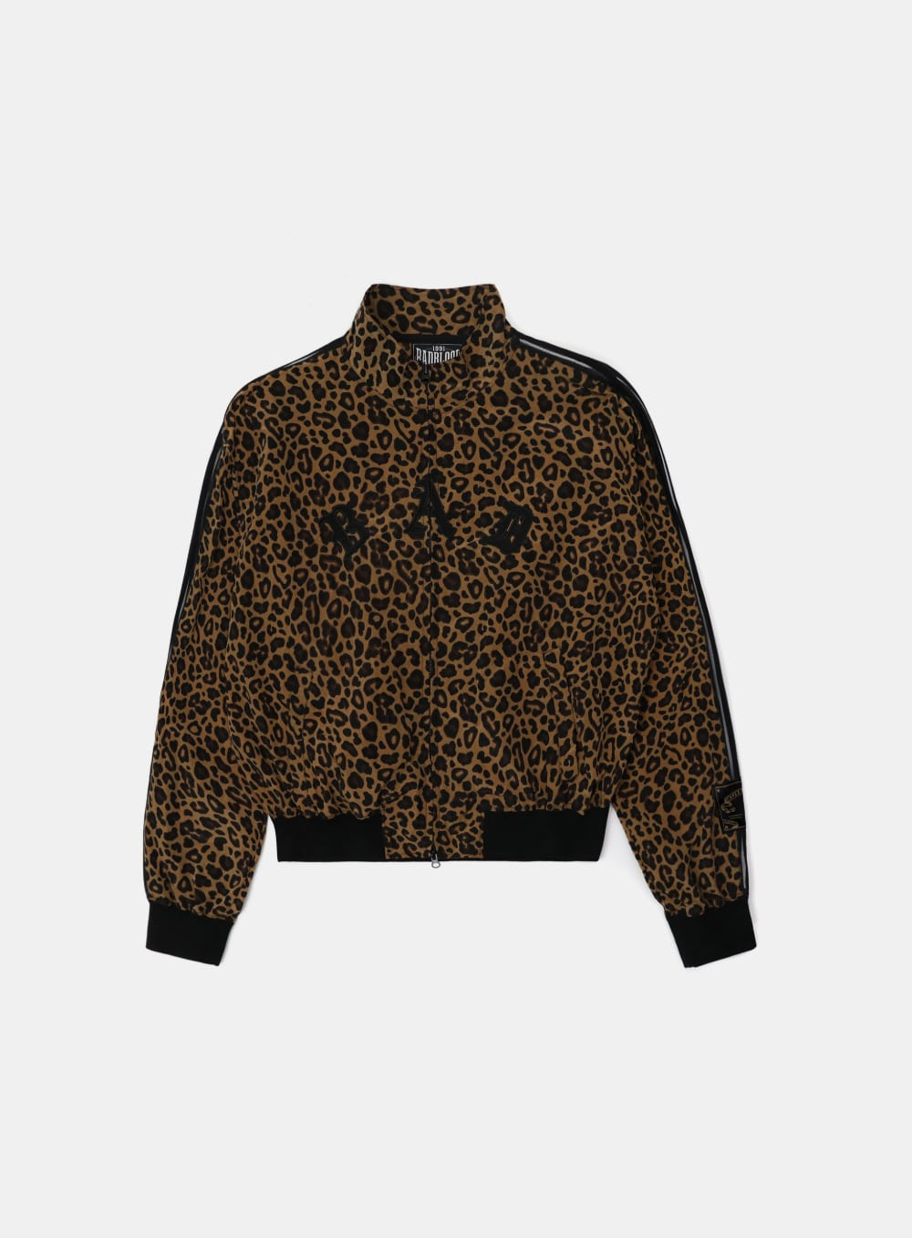 【BADBLOOD】 MYSTIC BILLY NYLON TRACK JACKET : BROWN LEOPARD