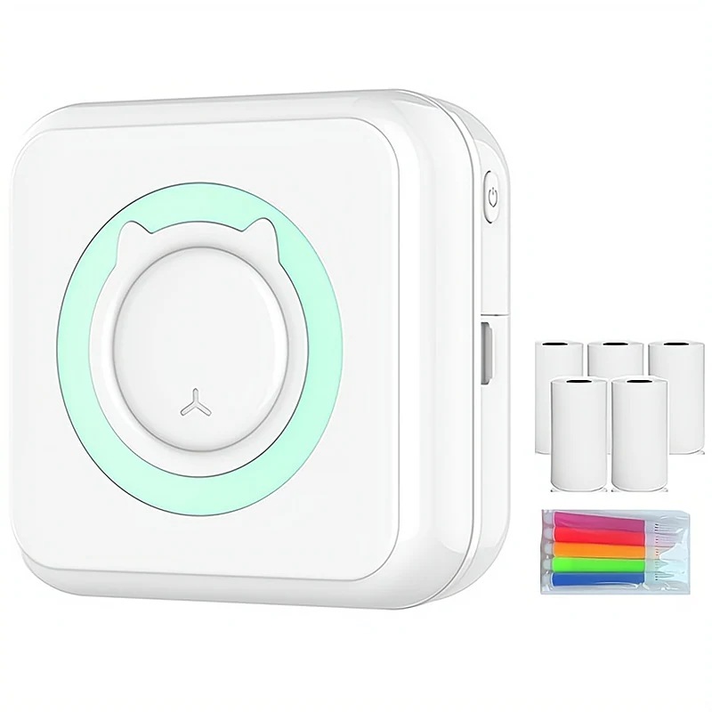 ポータブルフォトプリンターワイヤレスミニインスタントフォトプリンターBTワイヤレスサーマルプリンターモバイルプリンター写真ラベルリスト用プリンターレシートメモ用 ポケットプリンター 高解像度 4,796円